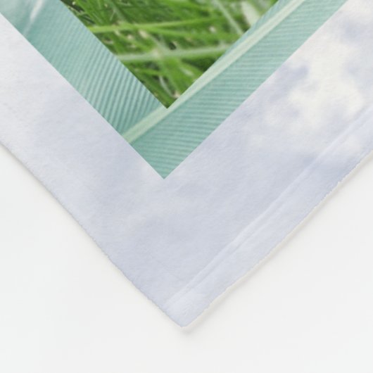 Pet bunny photo collage - clouds fleecedecke (Ecke)