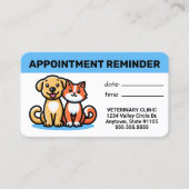 Pet Business Appointment Card Terminkarte (Vorderseite)