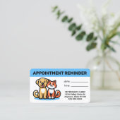 Pet Business Appointment Card Terminkarte (Stehend Vorderseite)