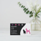 Pet Business Cards Visitenkarte (Stehend Vorderseite)