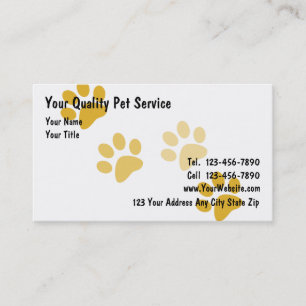 Pet Business Cards Visitenkarte