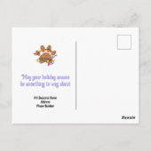 Pet Business Christmas Hund Katze Postkarte (Rückseite)