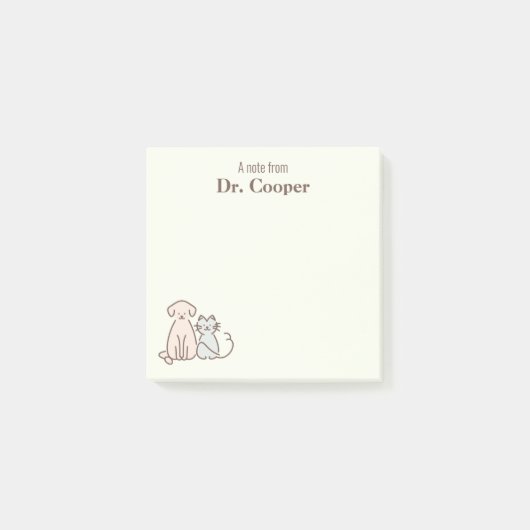 Pet Business Personalisiert Post-it Klebezettel (Vorderseite)