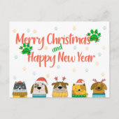 Pet Business Weihnachtsfeiertag Postkarte (Vorderseite)