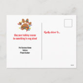 Pet Business Weihnachtsfeiertag Postkarte (Rückseite)