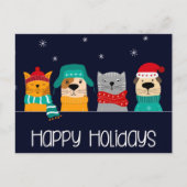 Pet Business Weihnachtsfeiertag Postkarte (Vorderseite)