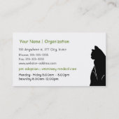 Pet Care and Adoption Business Card Visitenkarte (Rückseite)