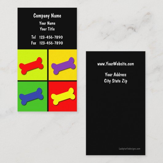 Pet Care Business Card_10 Visitenkarte (Vorne/Hinten)