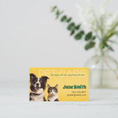 Pet Care Business Card Visitenkarte (Stehend Vorderseite)