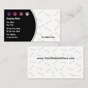 Pet Care Business Cards neu Visitenkarte