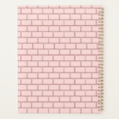 Pet Care Dog Grooming Blush Pink Appointment Diary Planer (Rückseite)