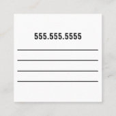 PET CARE | Dog Walker Pet Sitter Business Card Quadratische Visitenkarte (Rückseite)