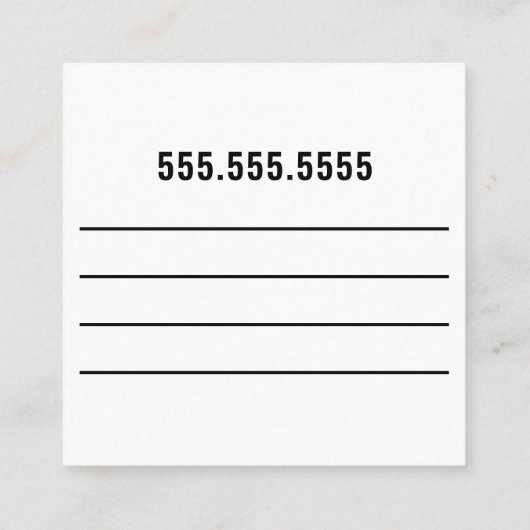 PET CARE | Dog Walker Pet Sitter Business Card Quadratische Visitenkarte (Rückseite)