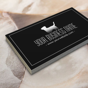 Pet Care Einfache Schlichte Hunde Visitenkarte