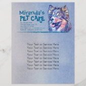 Pet Care Grooming Sitting Adorable Cartoon Hund Flyer (Vorne)