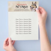 Pet Care Grooming Sitting Dog Beauty Salon Flyer (Hand)