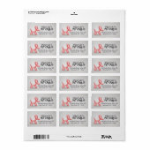 Pet Care Grooming Sitzen Baden Niedlicher Hunde Ba Adressaufkleber (Vorne)