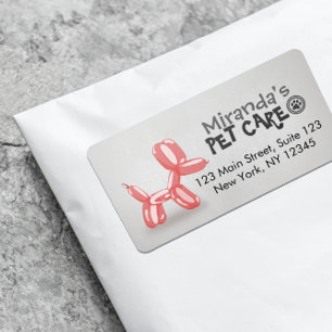 Pet Care Grooming Sitzen Baden Niedlicher Hunde Ba Adressaufkleber