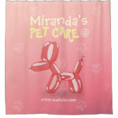 Pet Care Grooming Sitzen Baden Niedlicher Hunde Ba Duschvorhang (Vorderseite)