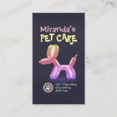 Pet Care Grooming Sitzen Baden Niedlicher Hunde Ba Terminkarte (Vorderseite)