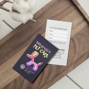 Pet Care Grooming Sitzen Baden Niedlicher Hunde Ba Terminkarte