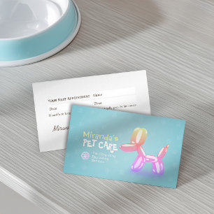 Pet Care Grooming Sitzen Baden Niedlicher Hunde Ba Terminkarte