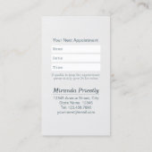 Pet Care Grooming Sitzen Baden Niedlicher Hunde Ba Terminkarte (Rückseite)