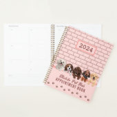Pet Care Hund wird rot pink Terminkalender Planer (Anzeige)