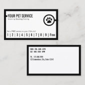 Pet Care Pet Niedliche Loyalität Treuekarte (Vorne/Hinten)