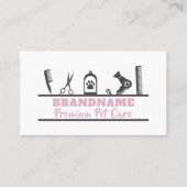 Pet Care, Pflege Visitenkarte (Vorderseite)