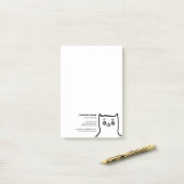 Pet Care Service Spaß Katzen Personalisiertes Gesc Post-it Klebezettel (Auf Schreibtisch)