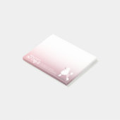 Pet Care Sitting Adorable Cartoon Dog Illustration Post-it Klebezettel (angewinkelt)