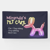 Pet Care Sitting Bade Grooming Salon Food Shop Banner (Horizontal)
