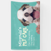 Pet Care Sitting Bade Grooming Salon Food Shop Banner (Vertikal)