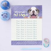 Pet Care Sitting Bade Grooming Salon Food Shop Flyer (Einzeln)