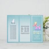 Pet Care Sitting Grooming Salon Tri-Fold Broschüre (Stehend Vorderseite)