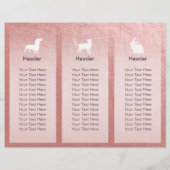 Pet Care Sitting Grooming Salon Tri-Fold Broschüre (Rückseite)