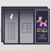 Pet Care Sitting Grooming Salon Tri-Fold Broschüre (Vorne/Hinten)