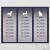 Pet Care Sitting Grooming Salon Tri-Fold Broschüre (Rückseite)