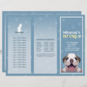 Pet Care Sitting Grooming Salon Tri-Fold Broschüre (Vorne/Hinten)