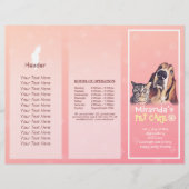 Pet Care Sitting Grooming Salon Tri-Fold Broschüre (Vorderseite)