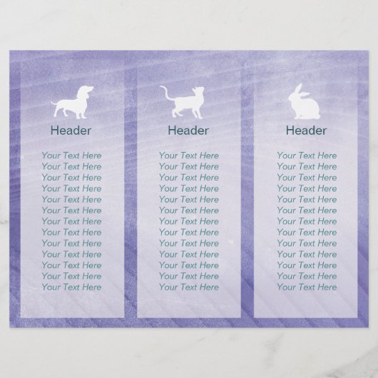 Pet Care Sitting Grooming Salon Tri-Fold Broschüre (Rückseite)