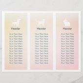 Pet Care Sitting Grooming Salon Tri-Fold Broschüre (Rückseite)