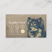 Pet Care Sitzen Bade & Grooming Loyalty Punch Treuekarte (Vorderseite)