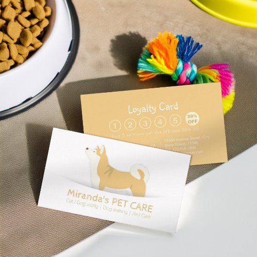 Pet Care Sitzen Bade & Grooming Loyalty Punch Treuekarte