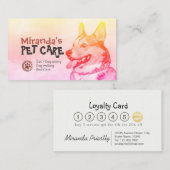 Pet Care Sitzen Bade & Grooming Loyalty Punch Treuekarte (Vorne/Hinten)