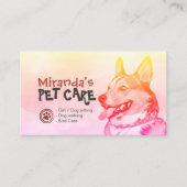 Pet Care Sitzen Bade & Grooming Loyalty Punch Treuekarte (Vorderseite)