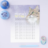 Pet Care Sitzen Baden Grooming Beauty Salon Katze Flyer (Einzeln)