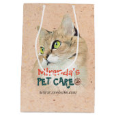 Pet Care Sitzen Baden Grooming Beauty Salon Katze Mittlere Geschenktüte (Rückseite)