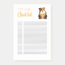 PET CARE TO DO LIST